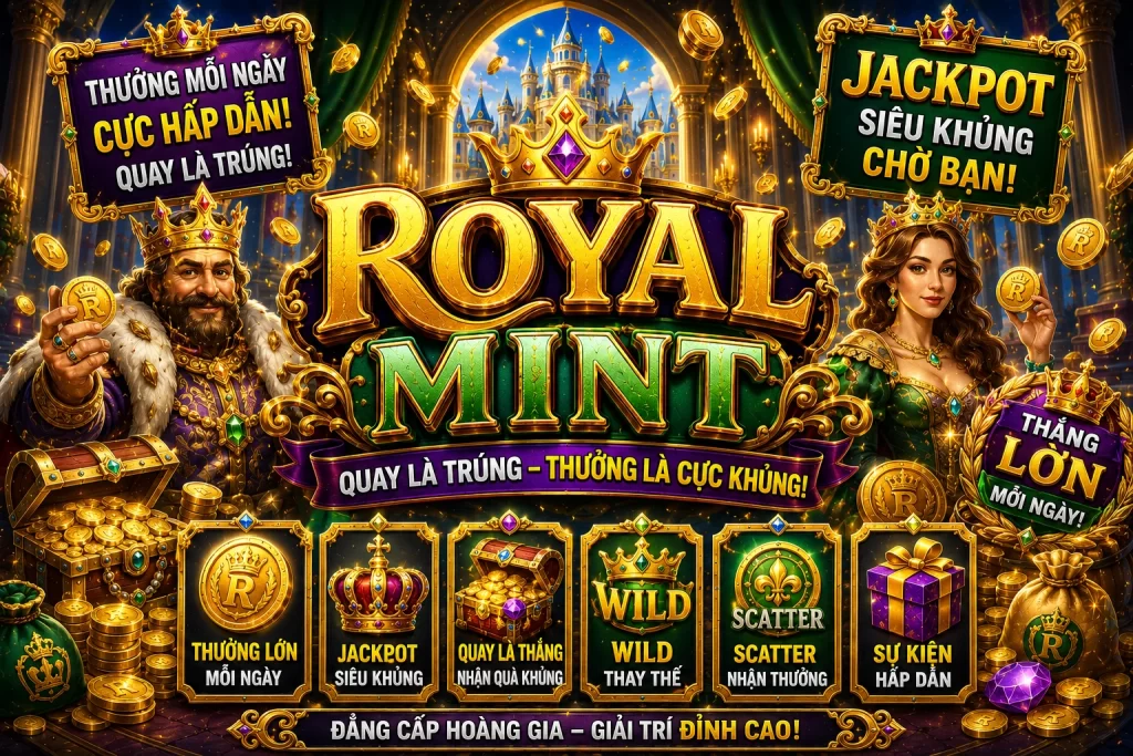 Giao diện chơi và đăng nhập OK33 ROYAL MINT cho người chơi Việt