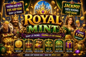 Giao diện chơi và đăng nhập OK33 ROYAL MINT cho người chơi Việt
